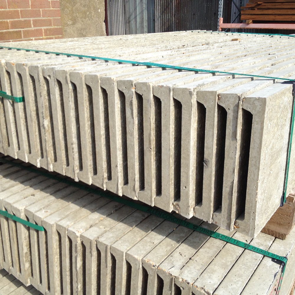 Concrete Gravel Board Recessed 12" x 2" x 6, - Rhino Building Supplies